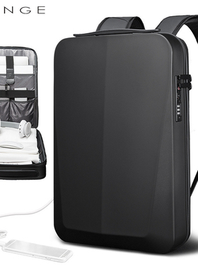 BG正超薄男士商务背包硬壳设计师款双肩包15.6寸笔记本电竞电脑包