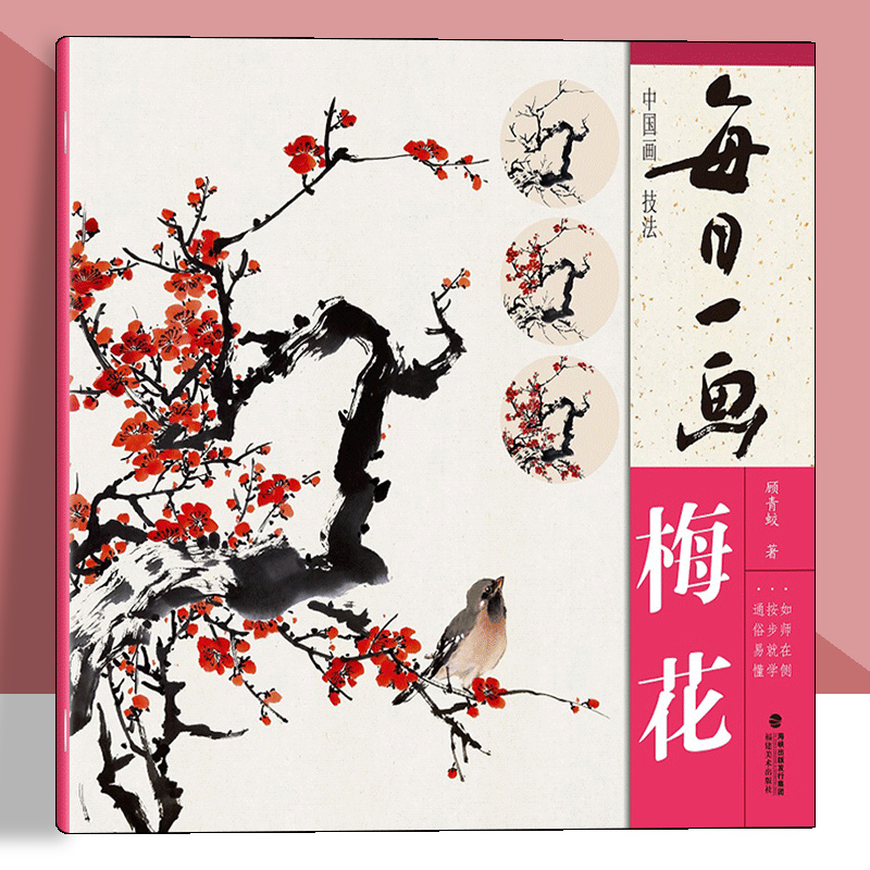 每日一画——中国画技法•梅花  基础教程书写意水墨画花鸟册页 工笔画花卉技法画法大全集教材 国画初学者画花卉蔬果 福建美术