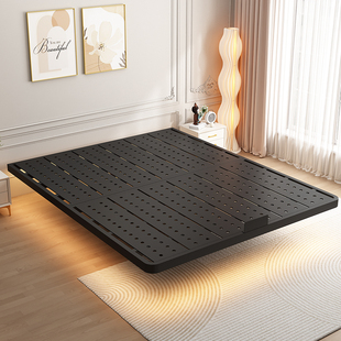 悬浮床榻榻米床架无床头主卧1米8双人床小户型1米2单人碳素钢架床