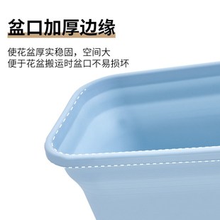 跨境厂家直销阳台种菜盆家庭园艺加厚长方M形果蔬菜花盆塑料花盆