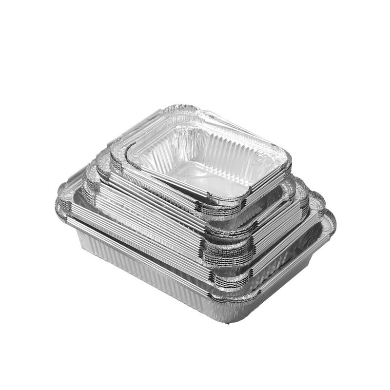 空气炸锅专用锡纸盒家用烧烤铝箔盘烘焙烤箱花甲粉丝碗耐高温方形