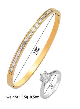 手镯女 新款欧美时尚ING钛钢手镯卡家同款满天星手镯气质手环