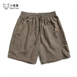 2025新款 子冰丝透气宽松短裤 夏装 休闲五分裤 男款 小狐狸美式