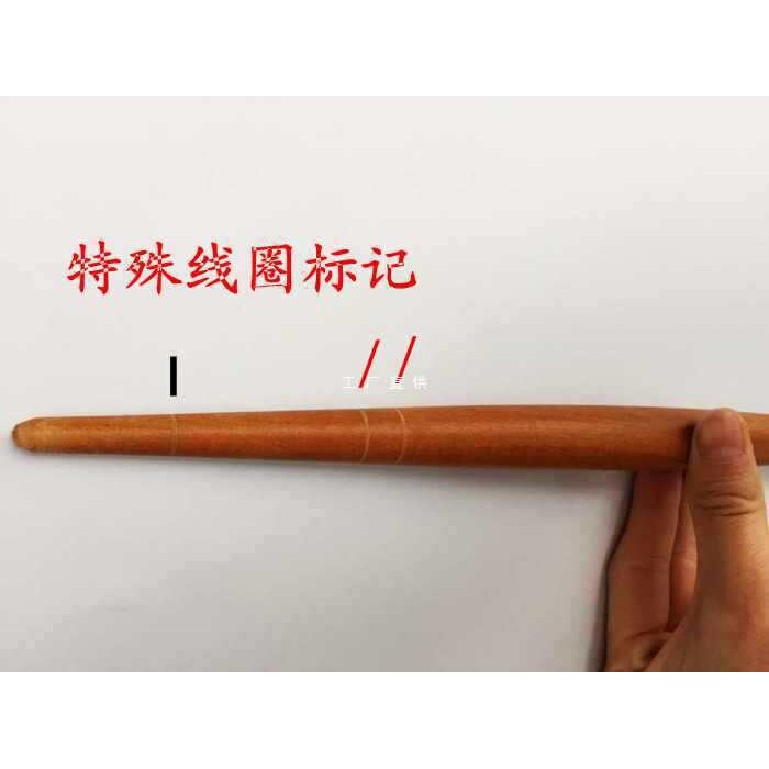 枣木红心擀面杖柏记 喜家德水饺擀面棍纯实木原木两头带