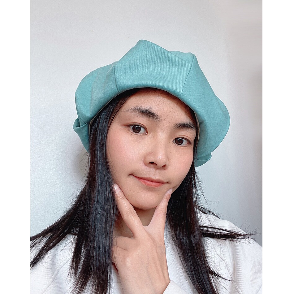 云朵帽显白纯贝雷帽女夏季薄款韩版小清新艺术画家帽
