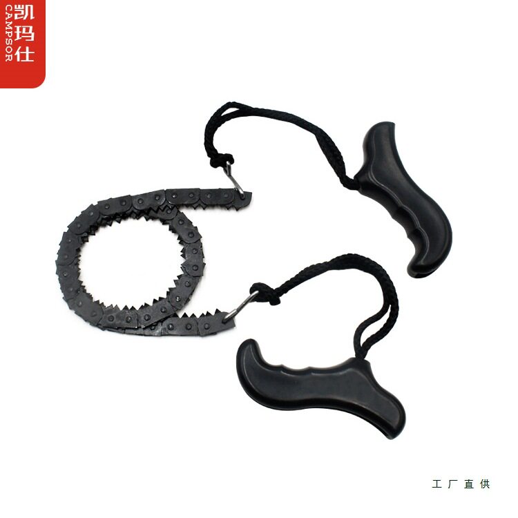 户外线锯链条锯钢丝锯子手工绳锯手拉锯锯木露营便捷荒野求生装备