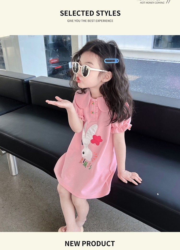 女童连衣裙夏季2025新款网红女宝宝时髦夏款儿童装小女孩洋气裙子