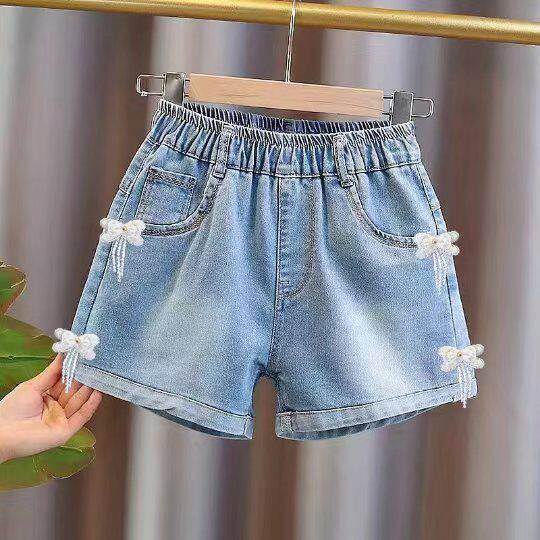 女童牛仔短裤夏装2025新款百搭薄款裤子洋气中大儿童宝宝夏季外穿