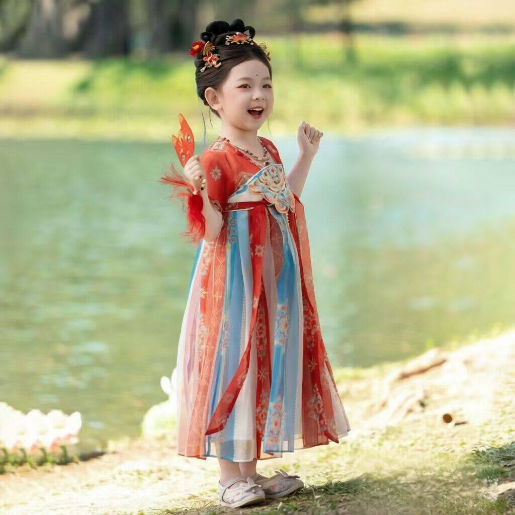 女童汉服2026年夏装女宝宝中国风仙气襦裙日常古装连衣裙超仙唐装