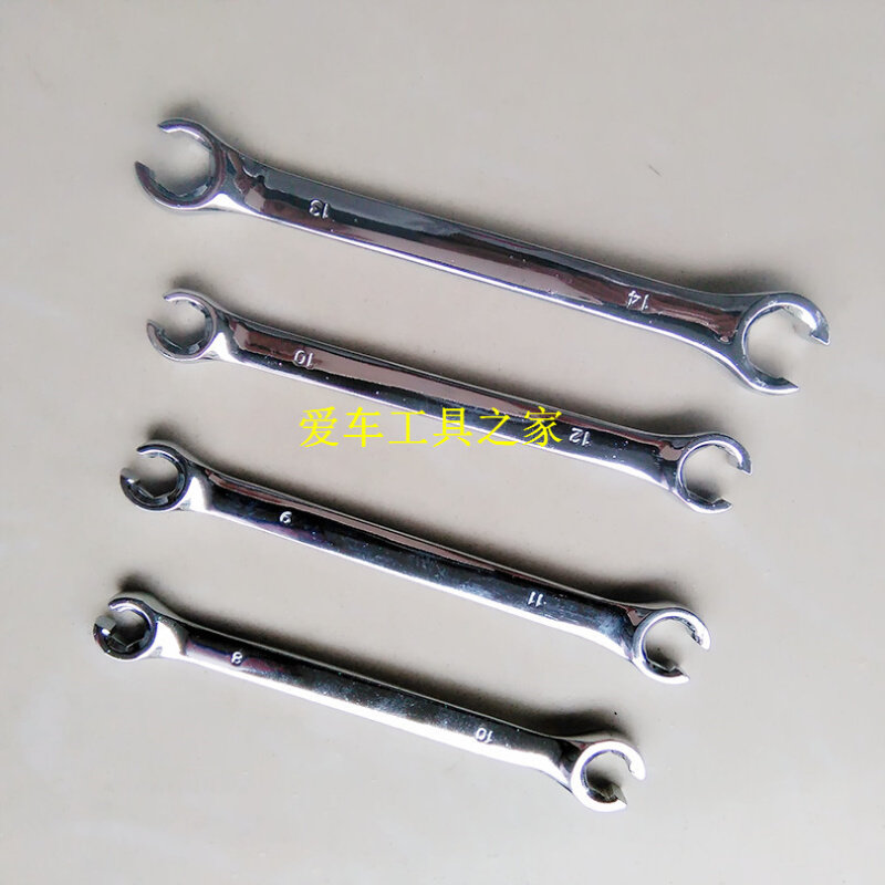 。档络钒钢/6pc油管扳手/汽车高压油管扳手开口呆头扳子专用扳手