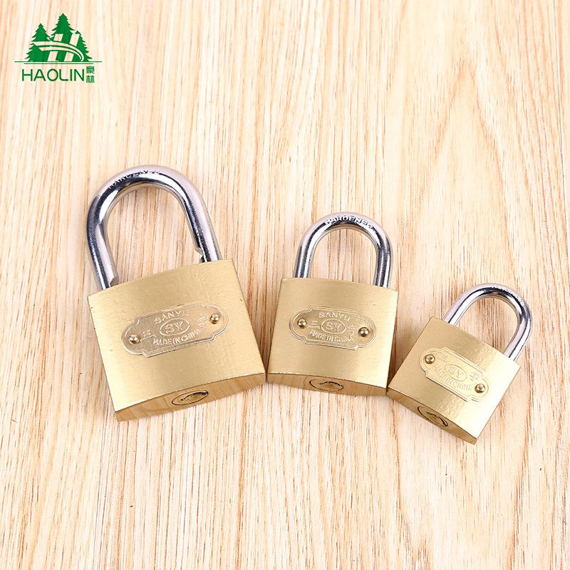 仿古铜锁户外防水直开挂锁通开防盗防撬车库仓库锁花园大门锁包邮