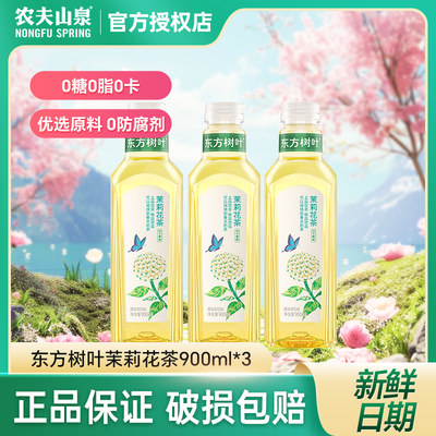 东方树叶茉莉花茶900ml*3