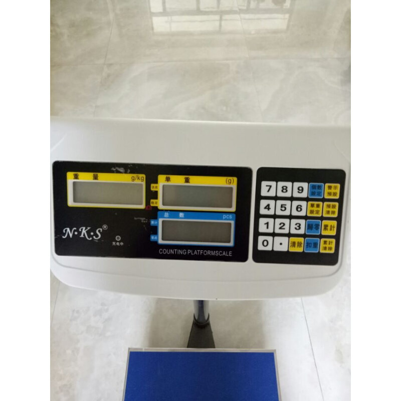 。怡雪NKS电子称高精度计数称工业台秤磅秤50/60/75/100/300kg/1g