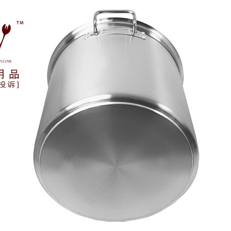 。超厚实25-60cm不锈钢复合底汤桶汤锅不粘底桶煮粥桶德国工艺汤