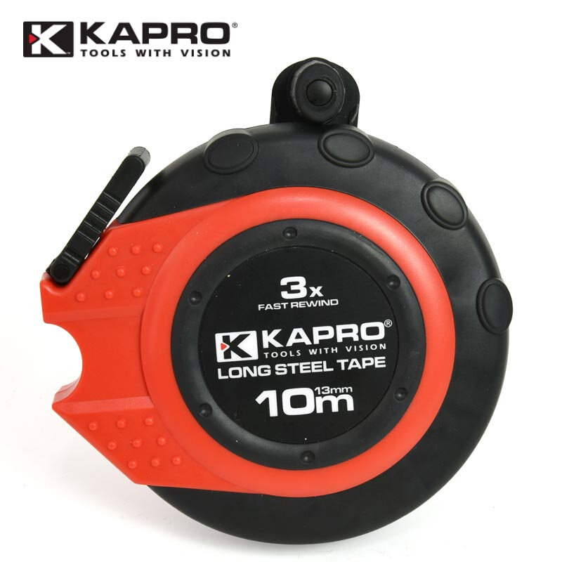 。KAPRO钢卷尺皮尺650开普路10米高精度尺子盒尺测量家用长卷尺
