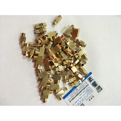 。尼龙油管铜接头 /注塑机机床油路分配器接头润滑油管接头内卡直