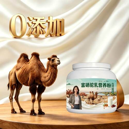 学生富硒驼乳粉学龄加餐零蔗糖骆驼营养粉牧场正品专用