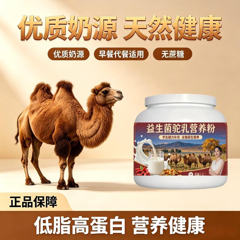 学生营养补充益生菌驼乳粉课间补充多维丰富骨骼驼奶粉原产地官方