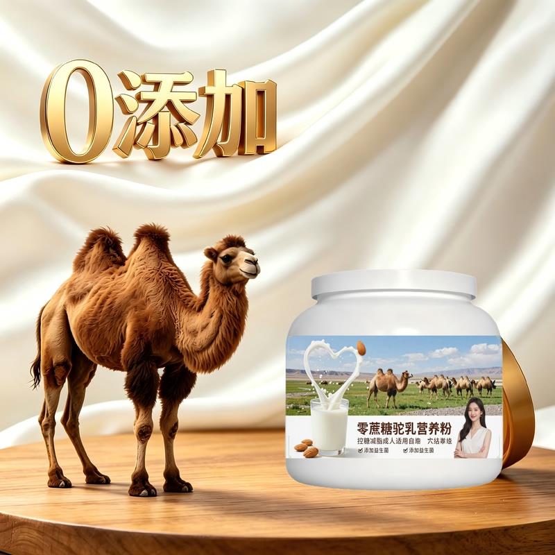 轻负担日常食用零蔗糖驼乳粉出差便携益生菌护肠胃驼乳粉丰草牧场