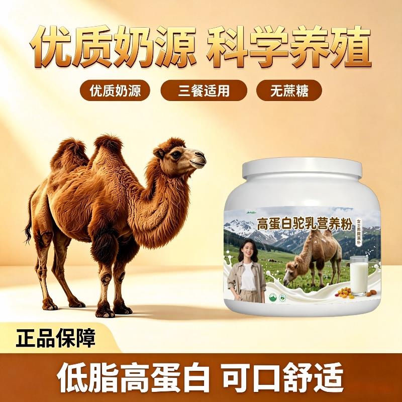女士高蛋白驼乳粉日常养生高蛋白全营养骆驼营养粉原产地官方专用