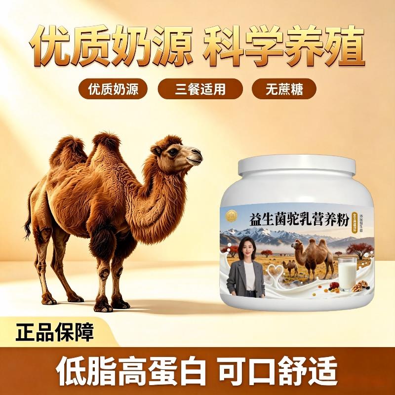 女士益生菌驼乳粉居家常备高蛋白低驼奶粉厂家直销官方品牌初乳配