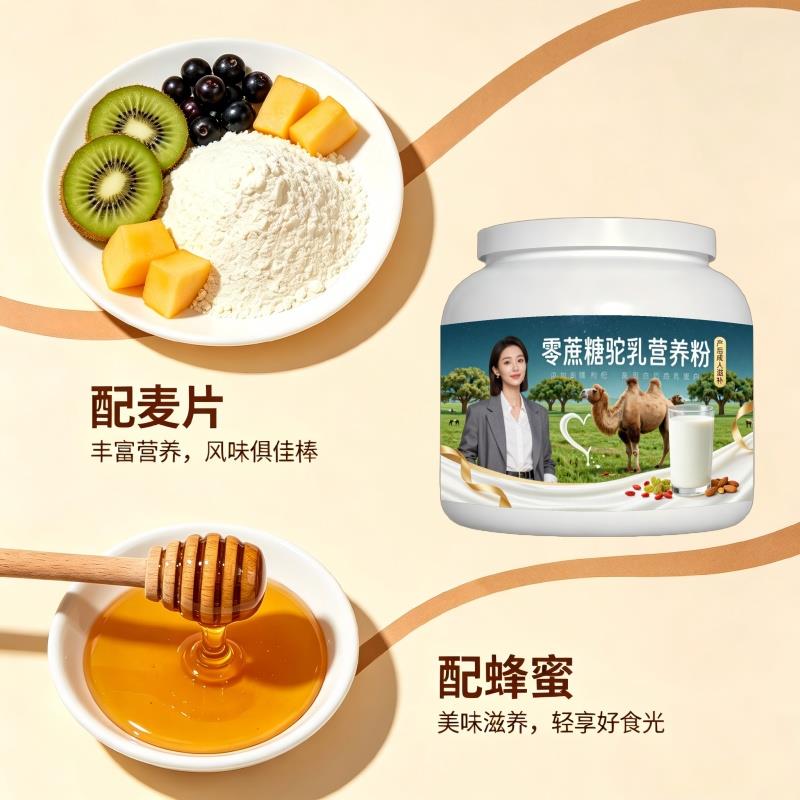 零蔗糖驼乳粉产后恢复高蛋白驼奶粉直供正宗配方