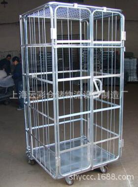 上海武汉车零部件周转料架物推台车手车笼汽车两面车料架LWY流车
