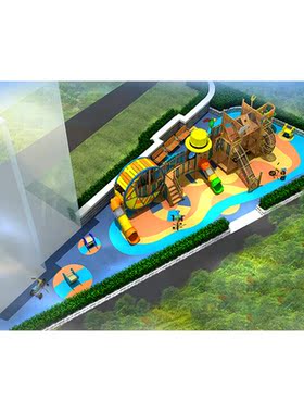 夏游乐户外非游标乐设华备木质滑梯VS-20051不锈钢滑梯大型户外非