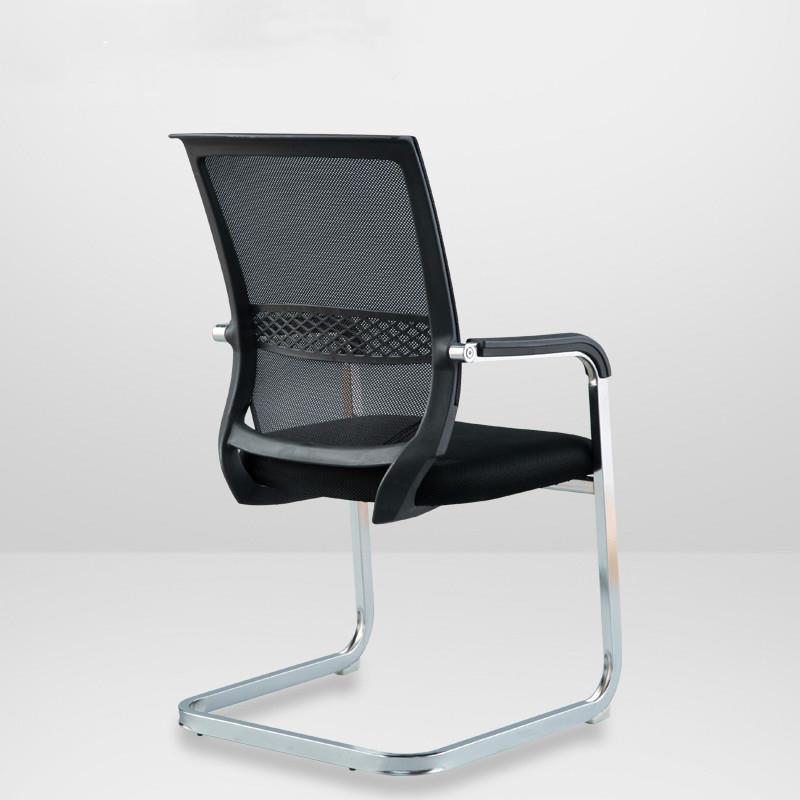 职员透气会网布办公椅前台接待椅弓型培-022训客会议室接洽待谈椅