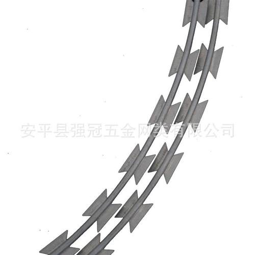 2204080河 北境厂家供应 热镀锌刀片刺防绳攀爬刀片刺网监狱边疫