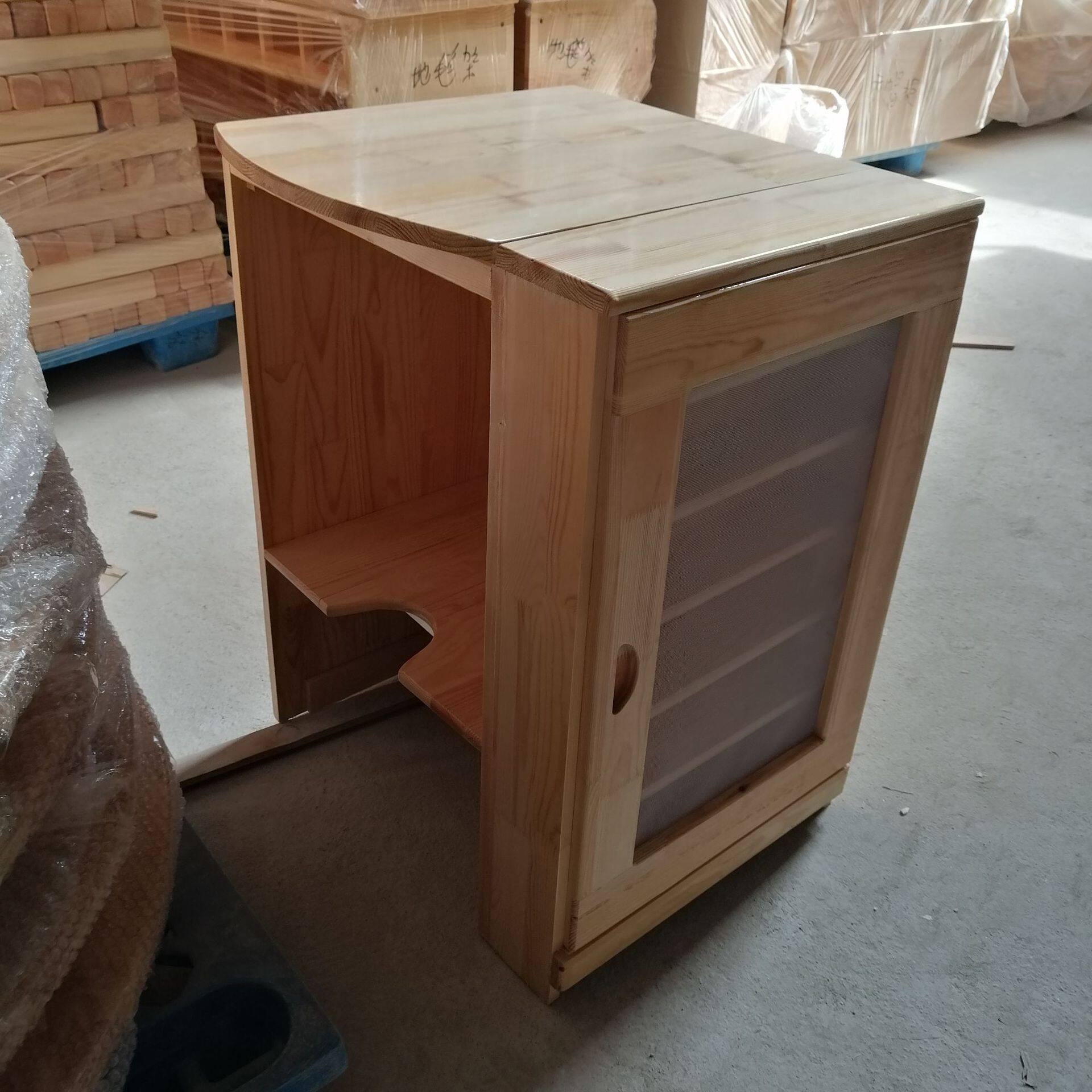 幼儿园木质茶杯柜双面茶水杯架茶桶柜实木保温柜儿童口杯架开水柜