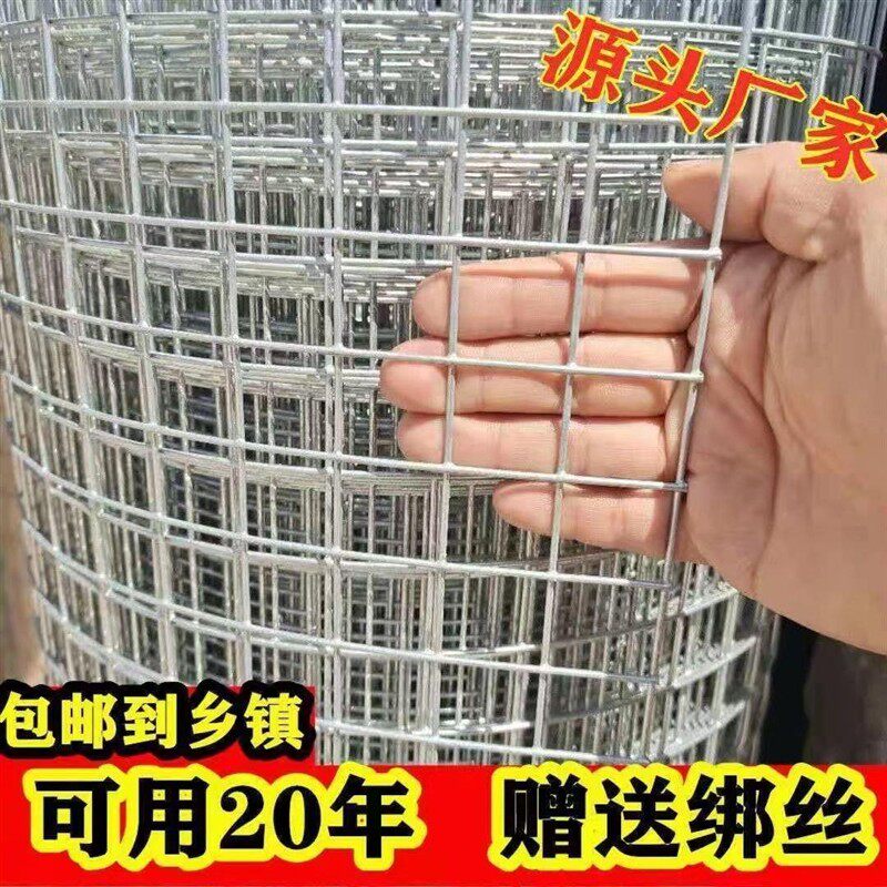 热浸镀锌铁丝网围栏网养殖网钢丝网拦鸡网建筑网防护网铁网格玉米