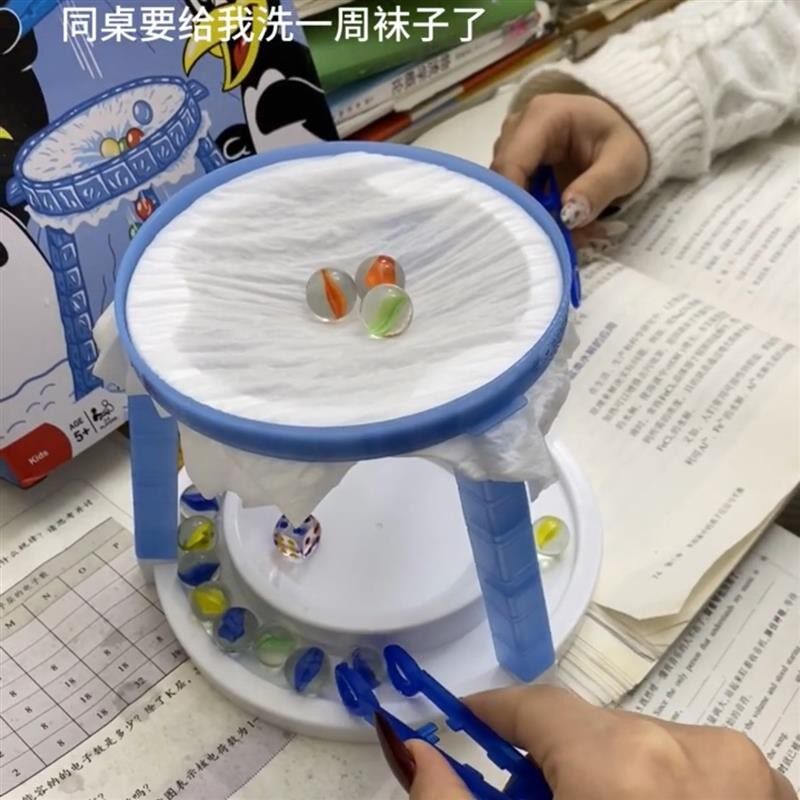 弹珠企破冰游NHky9U2g戏比学生桌面脑力手眼互赛儿童益智鹅玩具亲