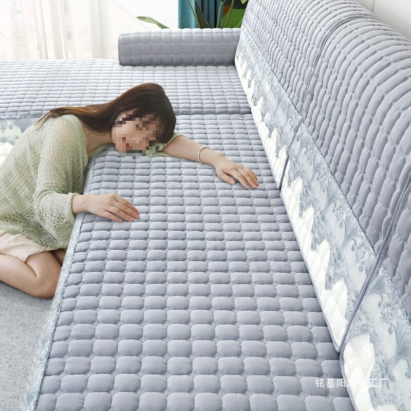 沙发垫子四季通用防滑坐垫北欧简约沙发套全包萬能套罩巾加厚E18