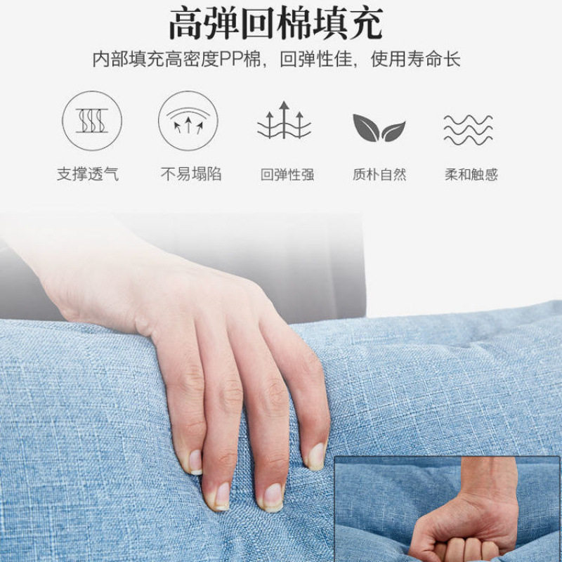 榻榻米座椅懒人沙发叠可折叠卧室网红宿舍床上靠背椅飘窗加厚加大