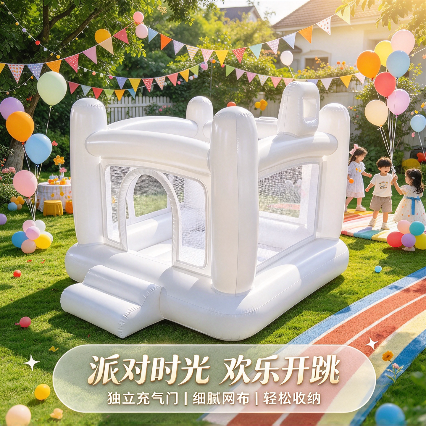 家庭版儿童充气城堡室内蹦蹦床大空间宝宝玩乐池加厚耐磨充气玩具