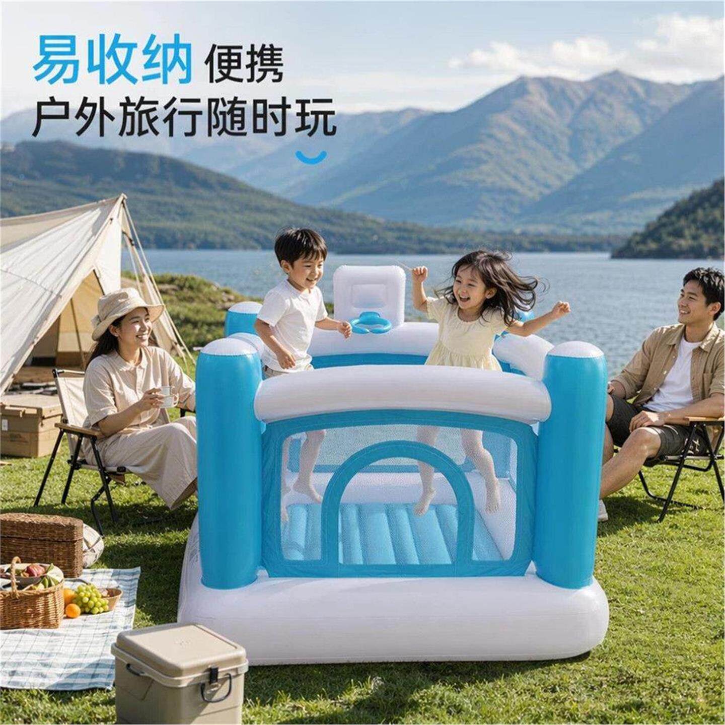 家庭小型家用充气城堡室内外儿童蹦蹦床滑滑梯淘气堡国内外城堡