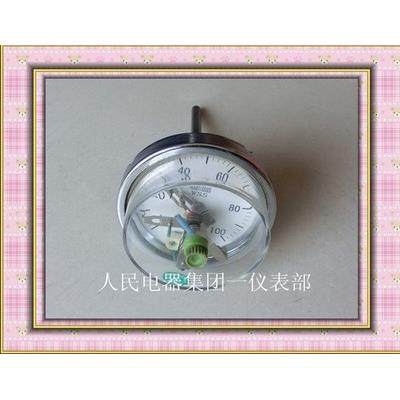 天津津泰双金属电接点温度计WSSX501轴向型表盘Φ150mm上下限控制