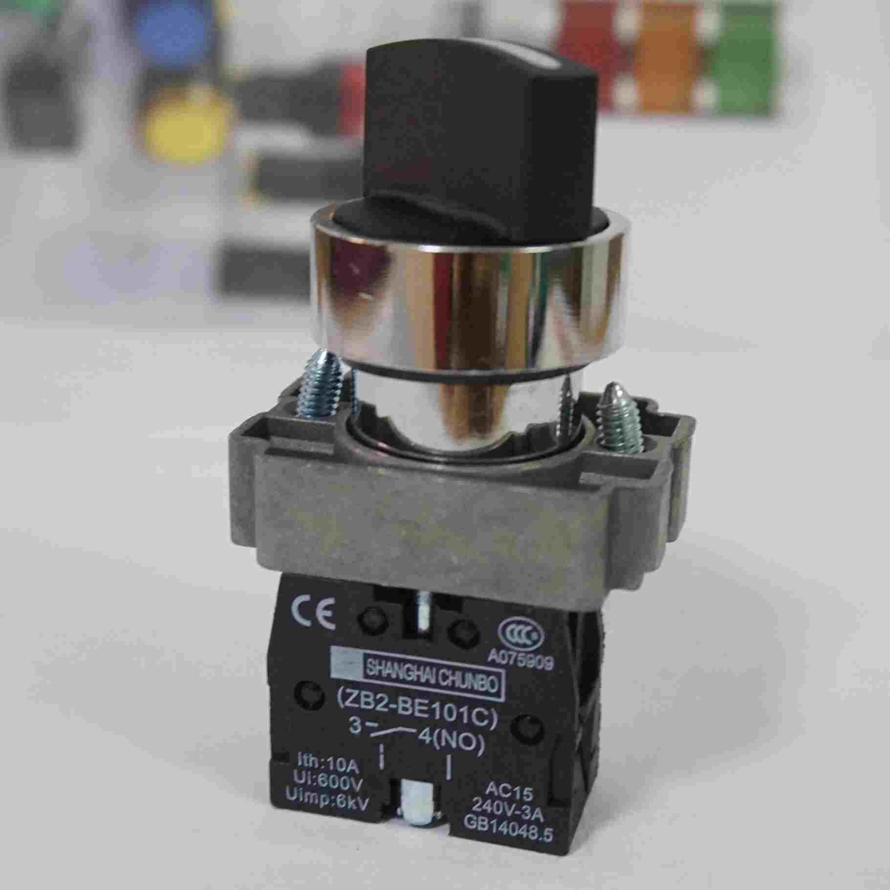 金属按钮 二位旋钮开关 XB2-BD21C短柄/ XB2-BJ21C长柄