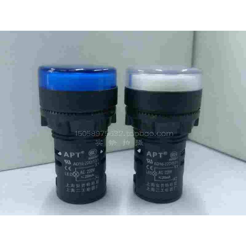 高亮LED电源指示灯 AD16-22DS 蓝白12V/24V/110V/220V/380V