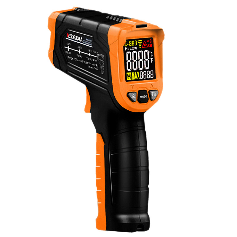 胜利仪器VC304A 红外测温仪测温枪非接触式测温器高精度彩屏报警