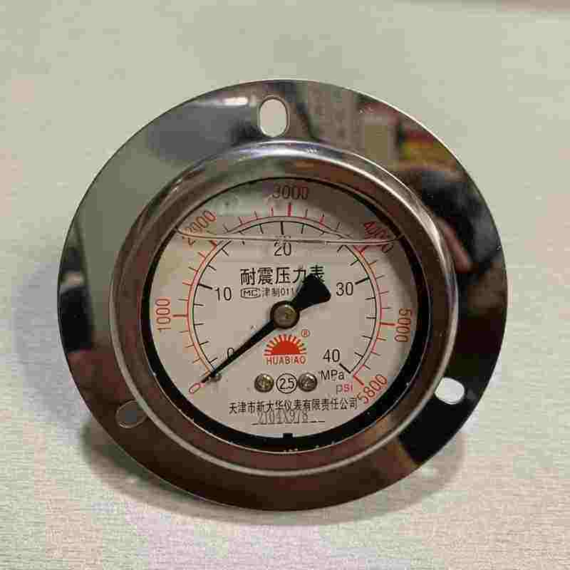 新大华YTN-60ZT YZTN100轴向带边耐震压力表充油表抗震防震压力表