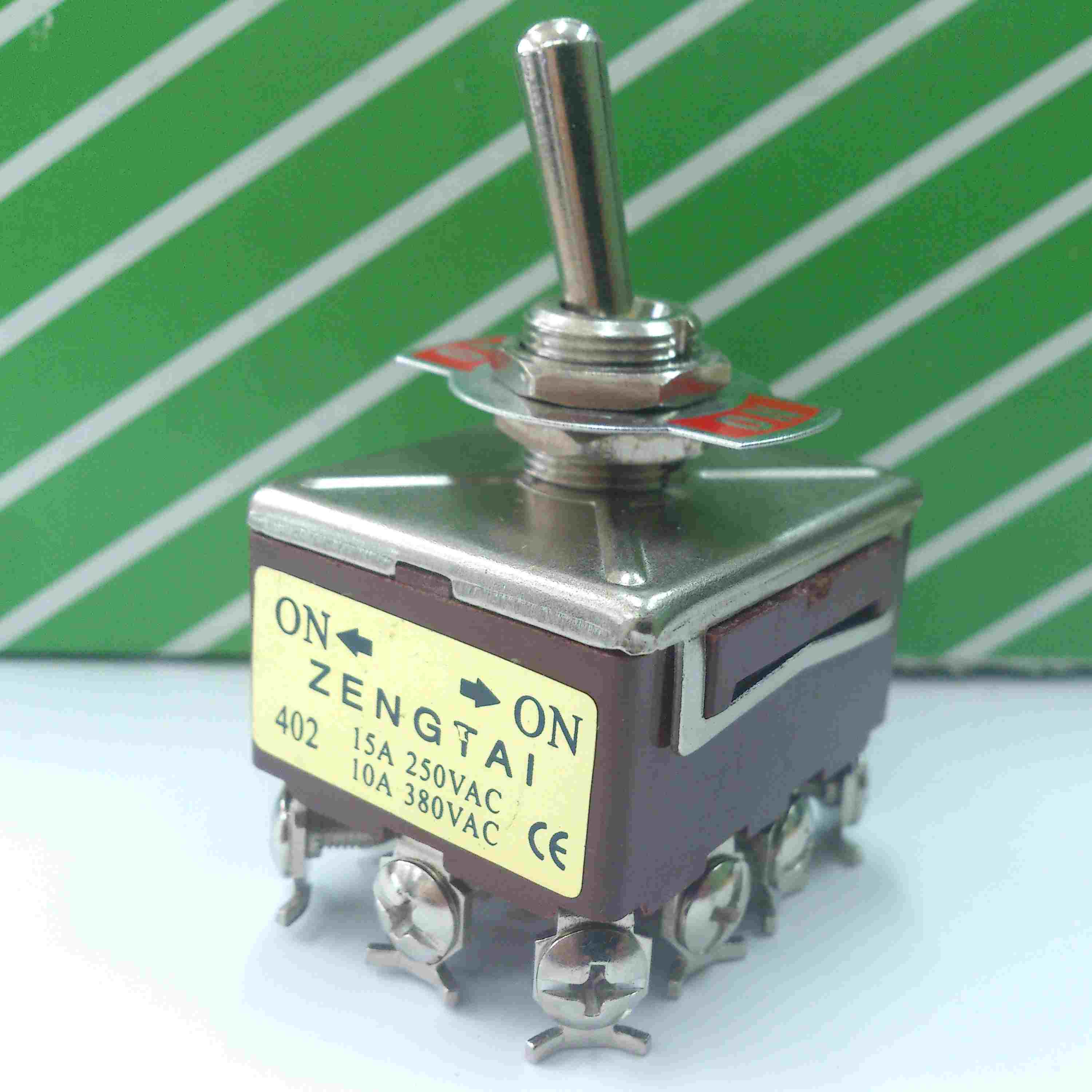 铜点摇臂钮子开关 E-TEN402 4极2通型(ON-ON) 15A