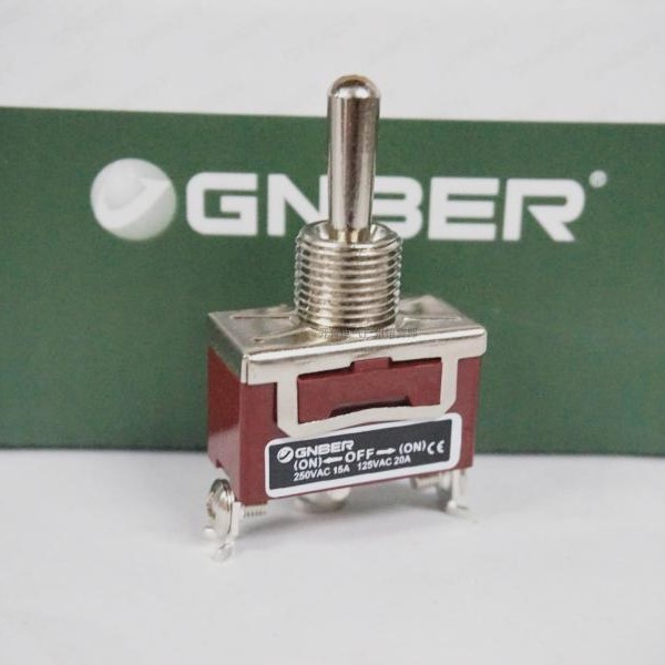 冈本工控 一极二通中停双复位型摇柄钮子开关 RT-1122FS