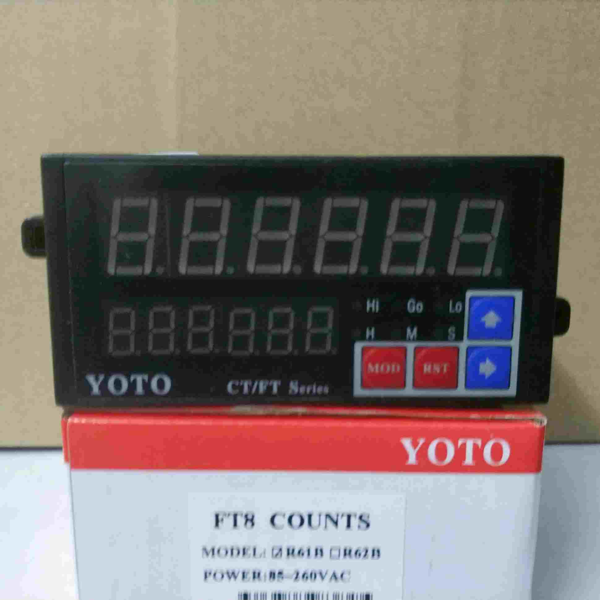 北崎YOTO 智能双数显频率线速转速表 FT8-R61B