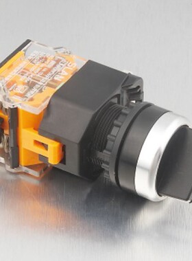 二位选择短柄旋钮控制按钮开关LA160-LA38-11X2 黑色