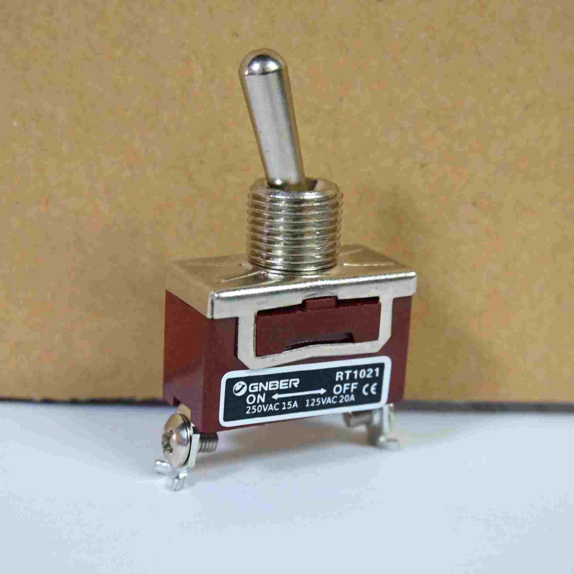 冈本工控 一极一通型摇柄钮子开关 RT-1021