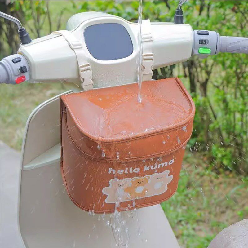 热销电动车前置物兜大容量电瓶车充电器手机雨衣防水收纳袋子电车