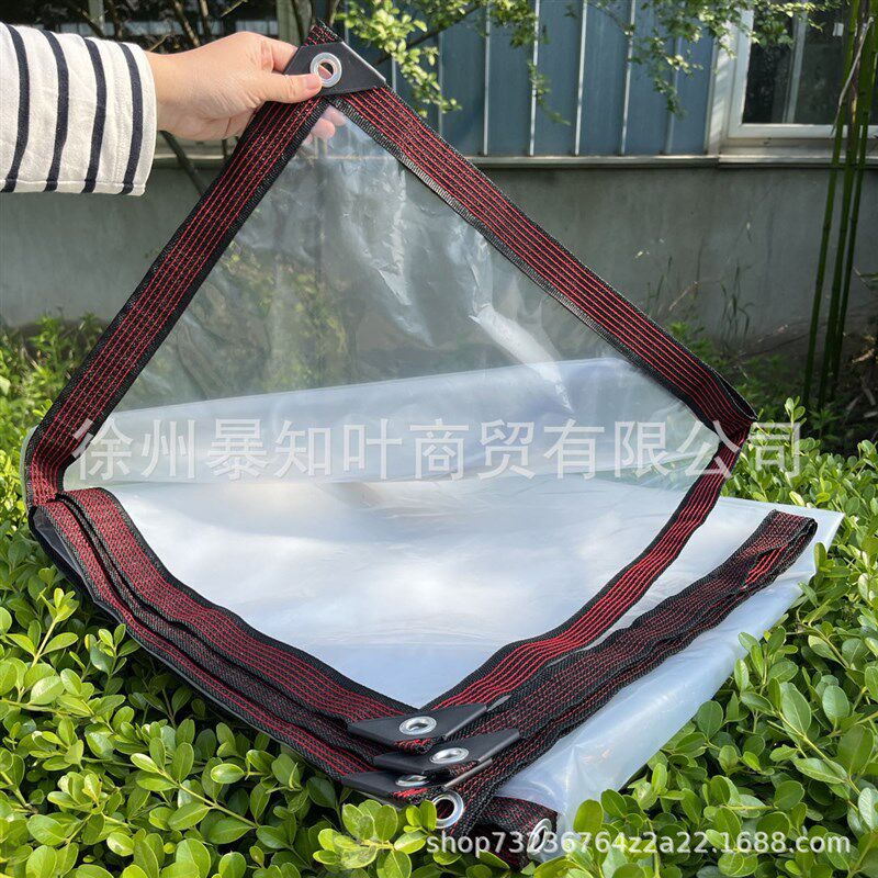 热销包边打孔塑料膜大棚膜透明防雨布多肉花卉保温防寒无滴膜塑料