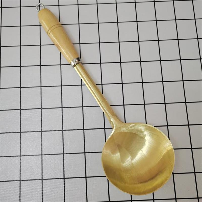 热销包邮铸铜菜铲手工黄铜锅铲饭勺铜铲子紫铜炒菜铲铜勺孕妇儿童